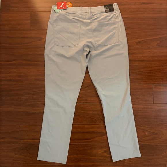 NWT Puma Men’s 101 Golf Pant - Light Gray - Picture 2 of 7